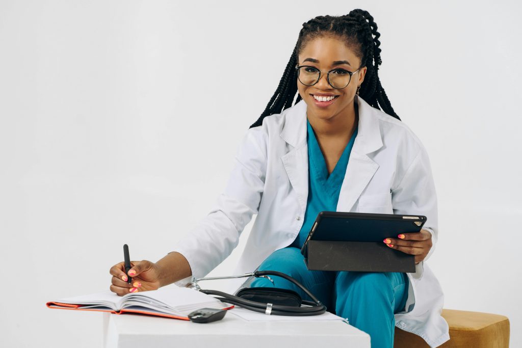 Doctor writing notes